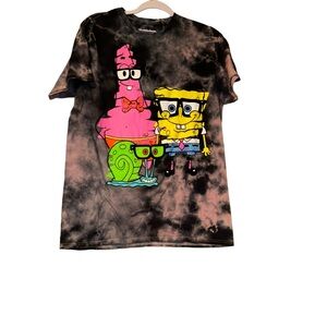 Nickelodeon spongebob SquarePants Patrick Gary tie dye Tshirt size M